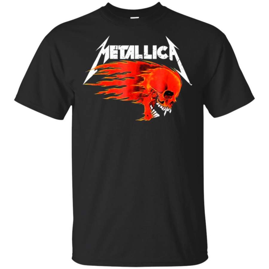 We All Love Metallica-Skull Fire Shirt