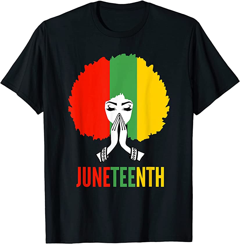 Queen Of Juneteenth Black Girl Magic Melanin Women Girls T-Shirt