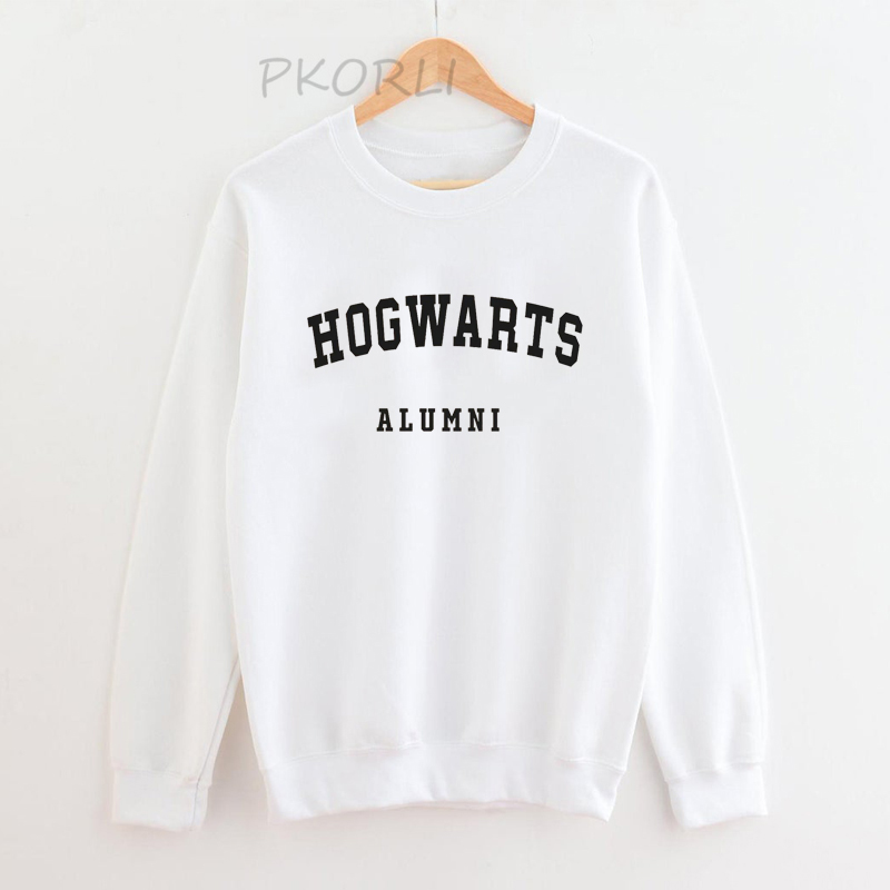 Wizard Magic School Alumni Sweatshirt Long Sleeve Pullover Hoodie Women Men Pullover Autumn Woman Clothing Sweat alx