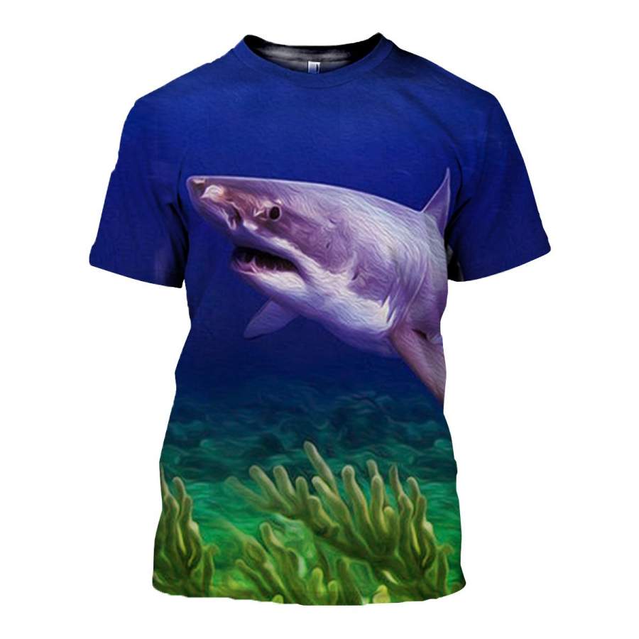 3D All Over Printed Shark T Shirt Hoodie 18129