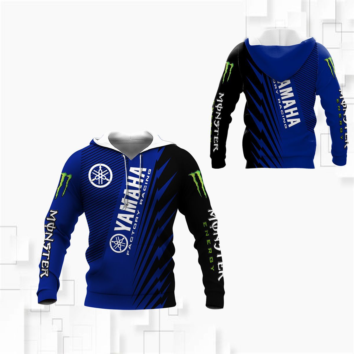 3D All Over Printed Yamaha Racing LPH-NH Shirts Ver 8 (Blue)