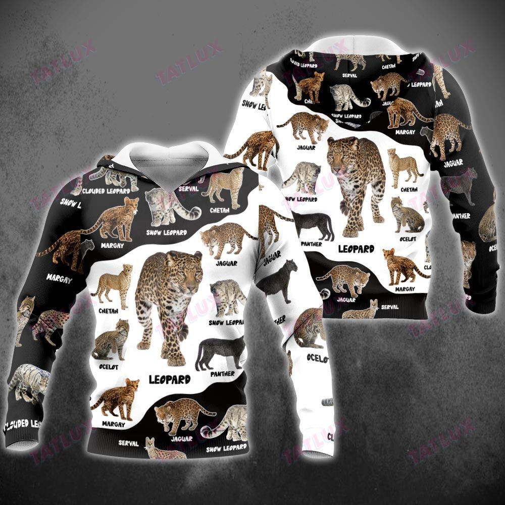 Collection Of Leopard Breed 3D All Over Printed Shirt, Sweatshirt, Hoodie, Bomber Jacket Size S – 5Xl