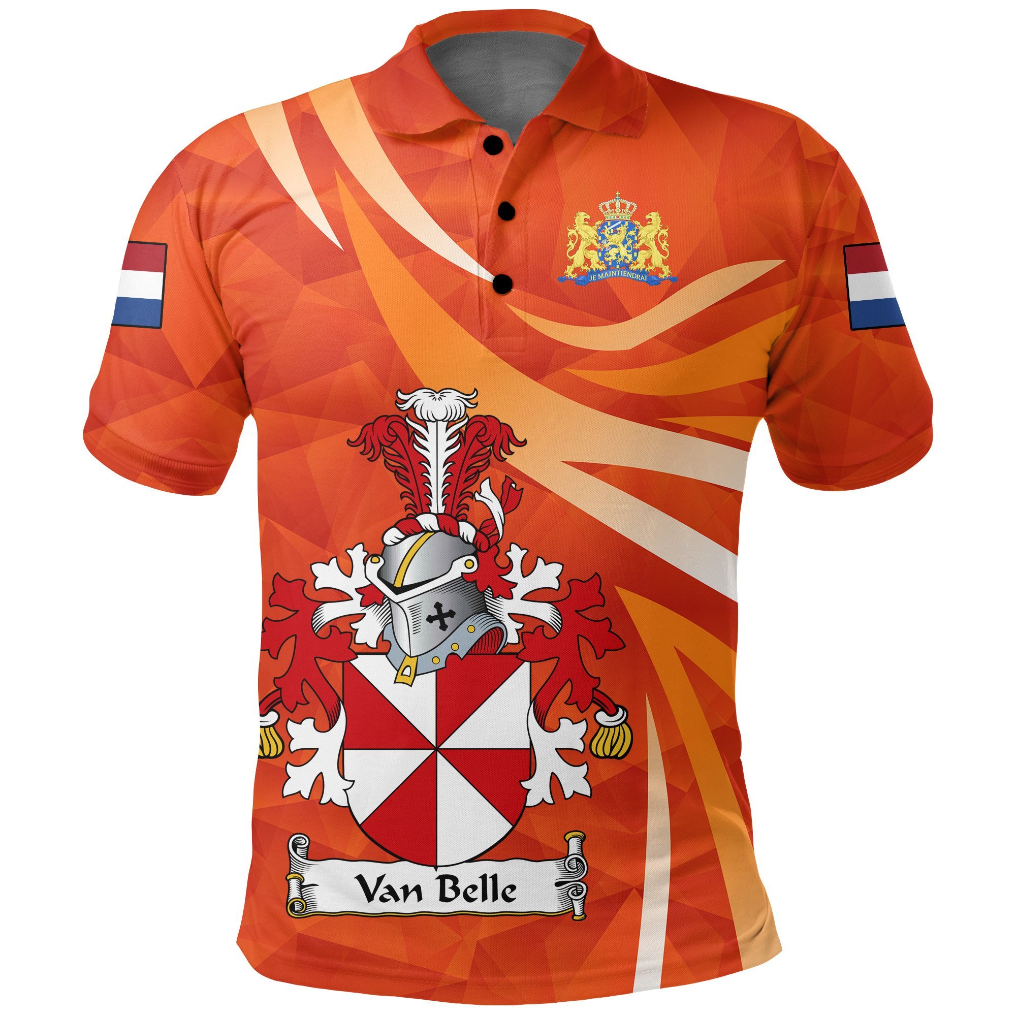 1stTheWorld Nederland Polo Shirt, Crest Van Belle A24