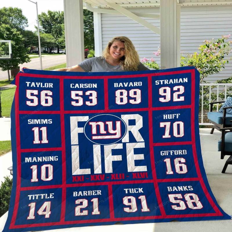 New York Giants For Life Blanket N2906 Quilt