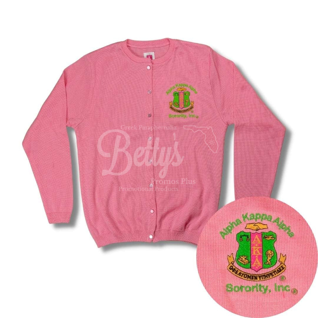 Alpha Kappa Alpha Aka Shield Cardigan Sweater