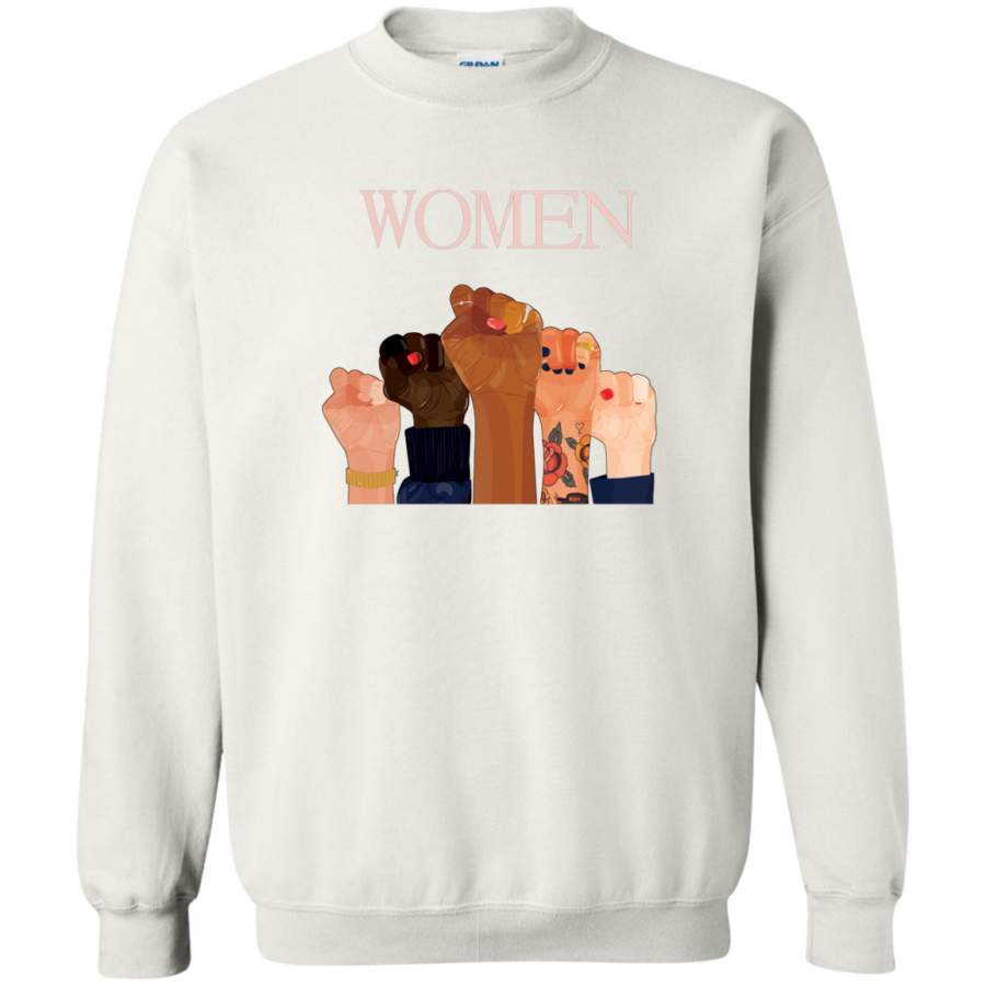 AGR Women’s March Women Power Crewneck Pullover Sweatshirt