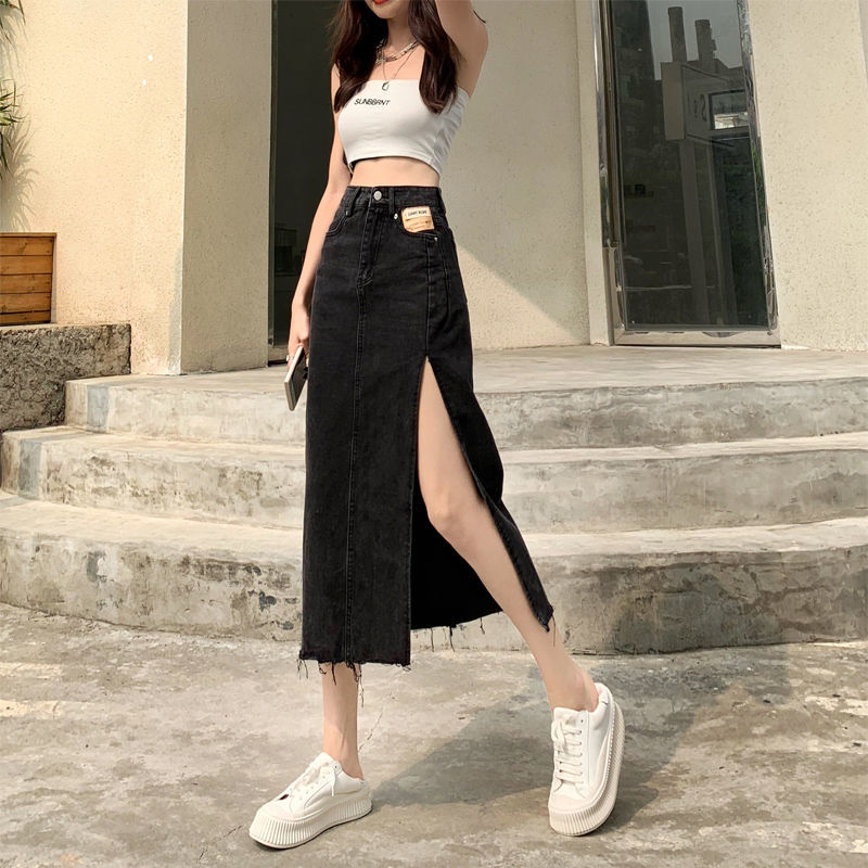 2021 new high-waist skirt denim skirt women’s a-line skirt Harajuku trend top high-quality women’s skirts y2k skirt long skirts alx