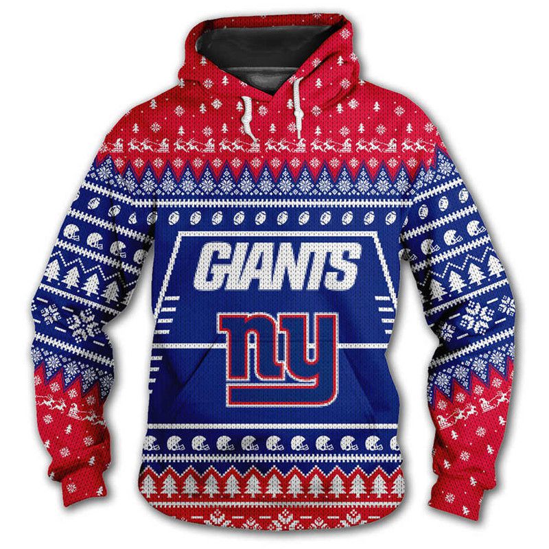 New York Giants Hooded Pullover Unisex Casual Sweatshirt