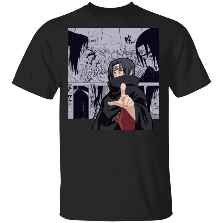 Naruto Itachi Uchiha Shirt Anime Character Mix Manga Style Tee