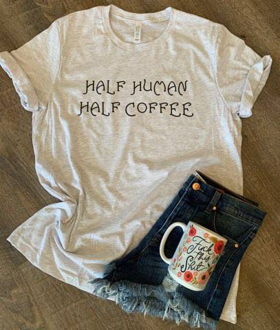 Half Human Half Coffee Standard T-Shirt