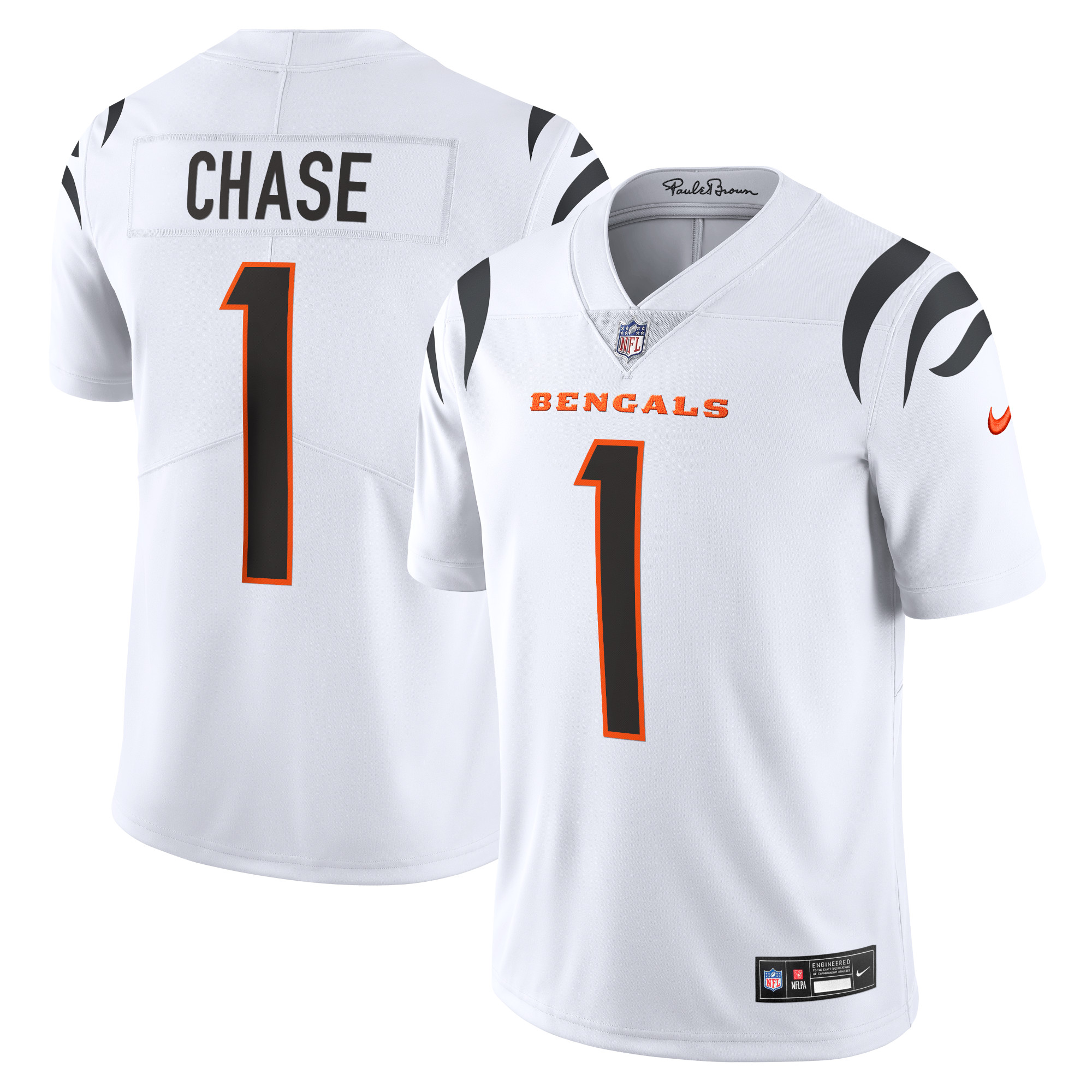 Men’s Cincinnati Bengals Ja’Marr Chase White  Vapor Untouchable Limited Jersey