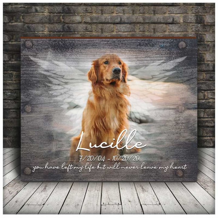 Personalized Dog Memorial Gift, Gift For Loss Of Dog, Dog Loss Photo Gift, Sympathy Gift, Dog Condolence Gift, Dog Loss Photo Canvas