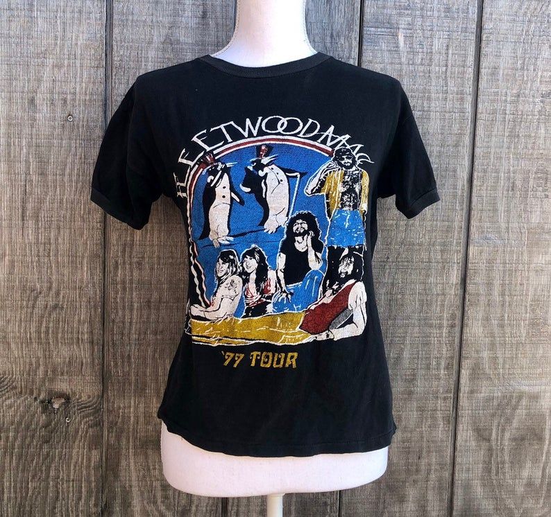 1977 Rare Vintage Fleetwood Mac Tour T Shirt