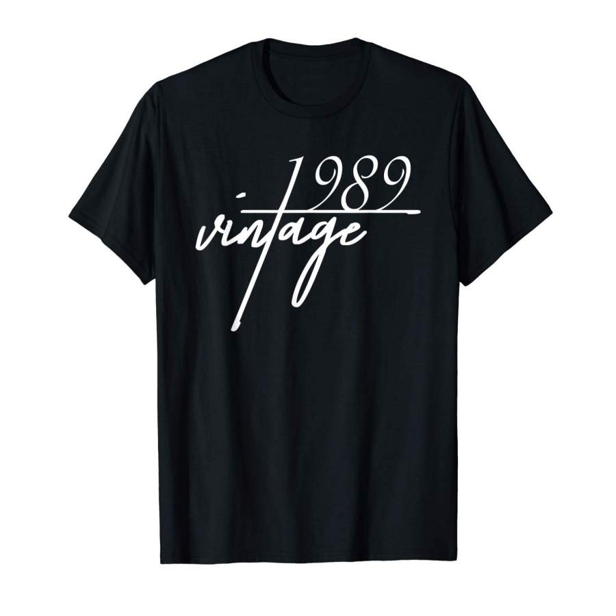 30Th Birthday Tshirt, Vintage 1989 Men Short Sleeve T Shirt