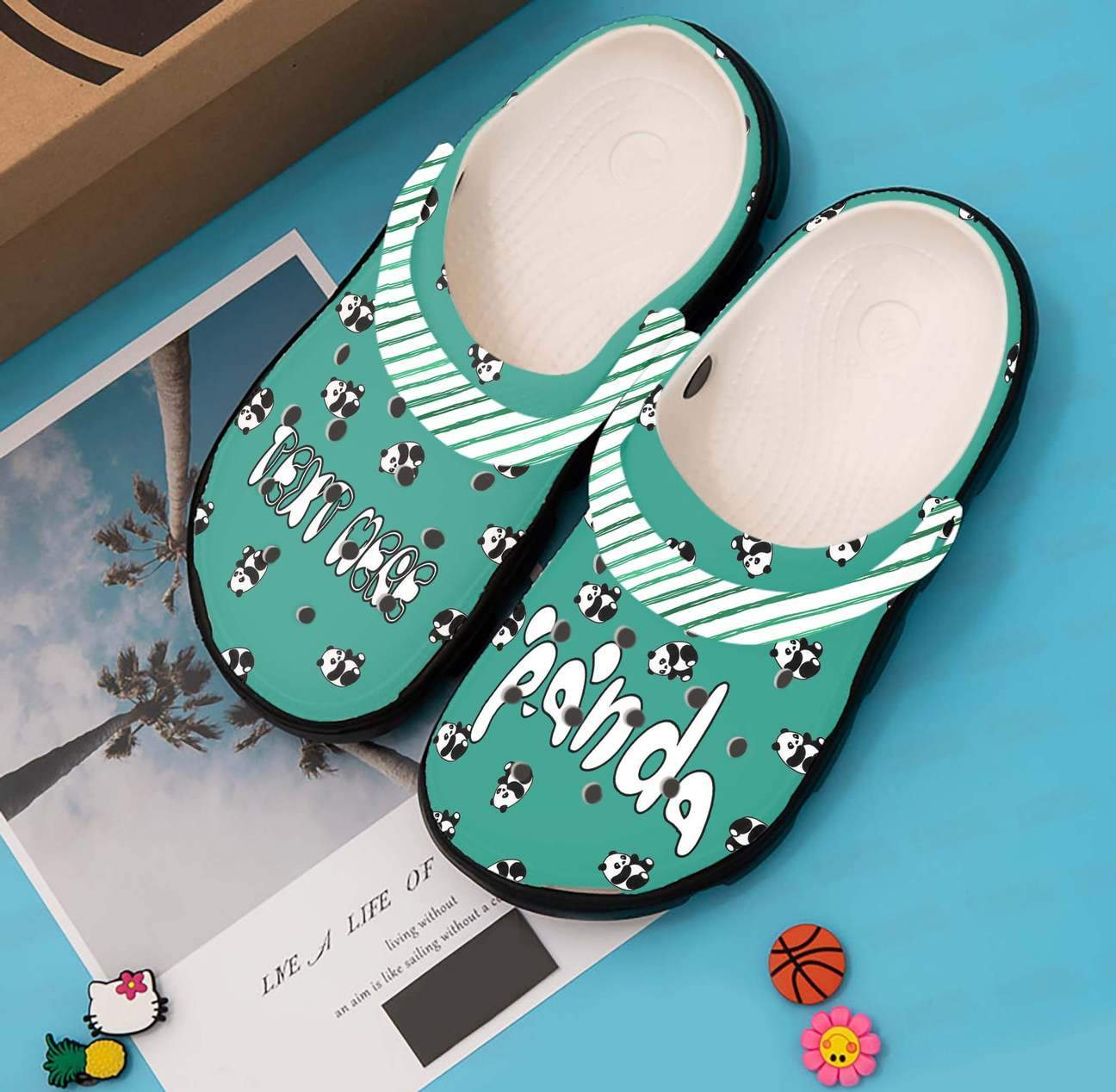 Panda Personalized Clog, Custom Name, Text, Color, Number Fashion Style For Women, Men, Kid, Print 3D Panda