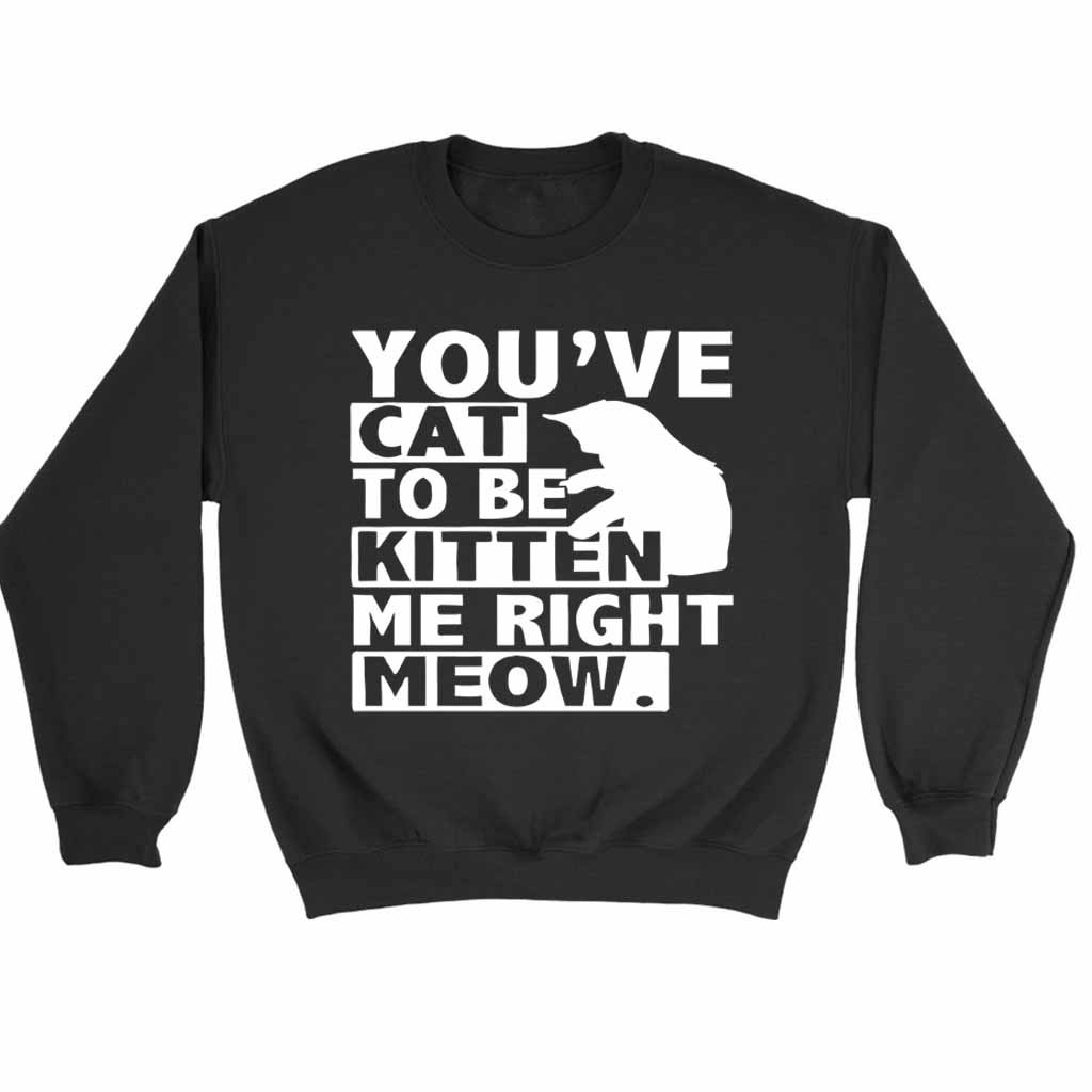 Are You Kitten Me Right Meow Of Sweatshirt Sweater