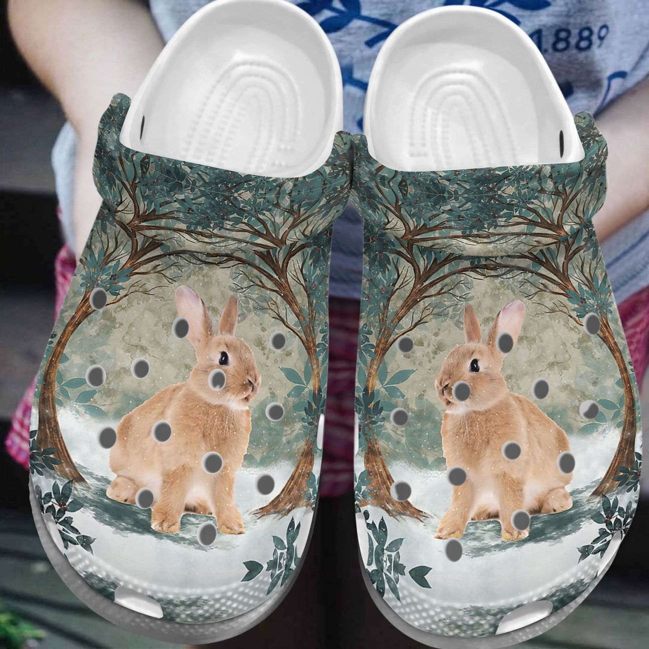 Amazing Rabbit Personalize Clog, Custom Name, Text, Fashion Style For Women, Men, Kid, Print 3D