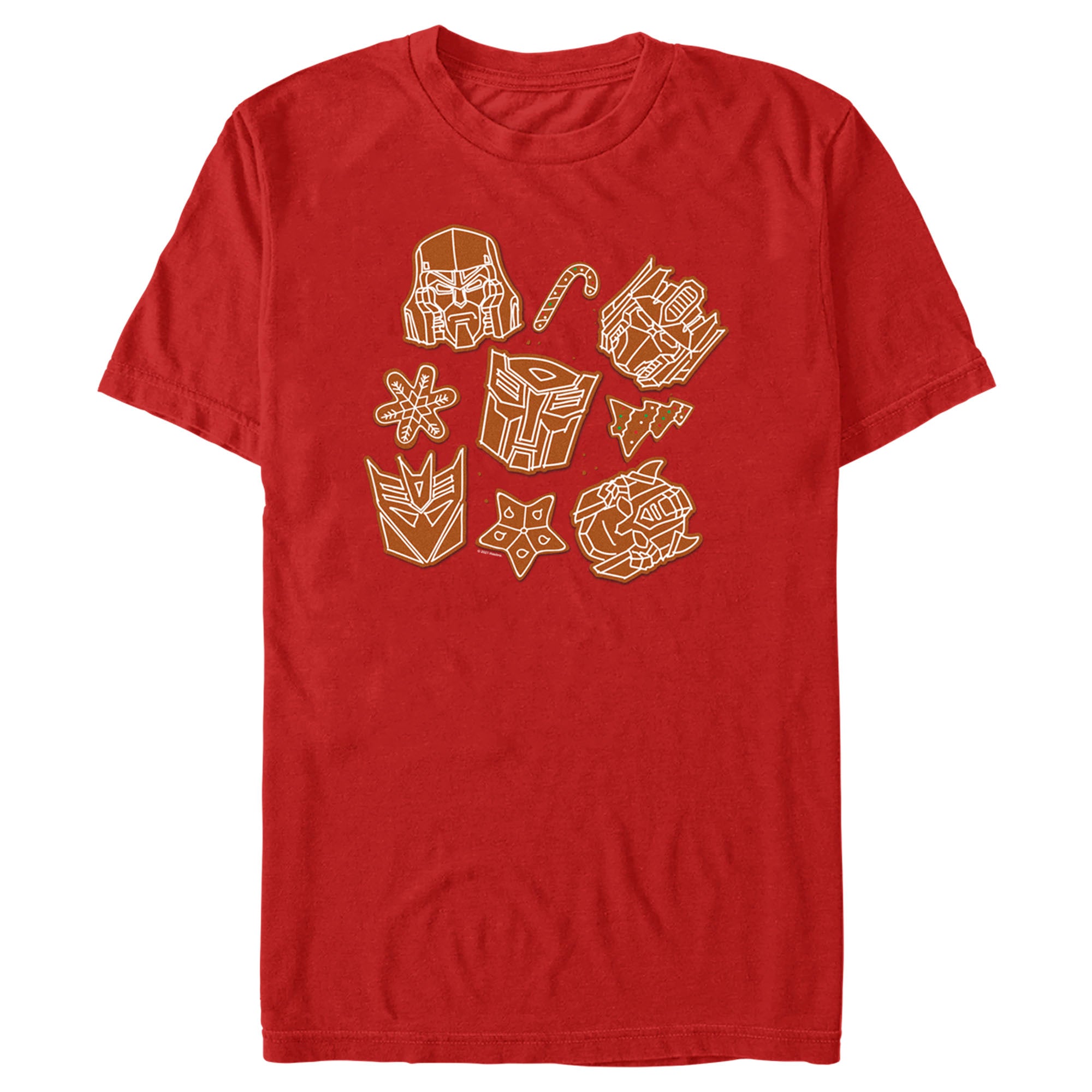 Transformers Men’S Gingerbread Transformers  T-Shirt