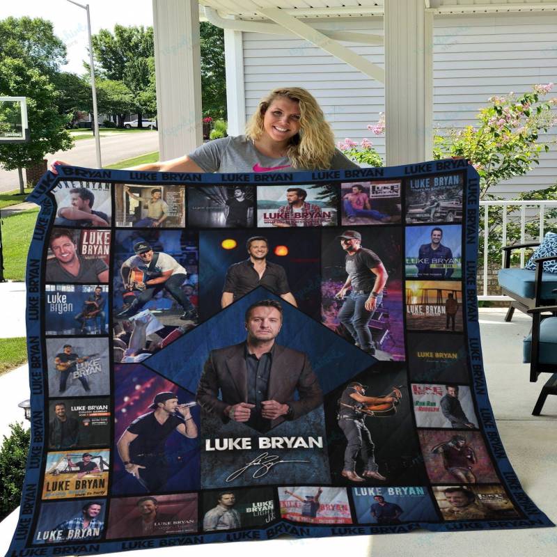 M Luke Bryan Quilt Blanket