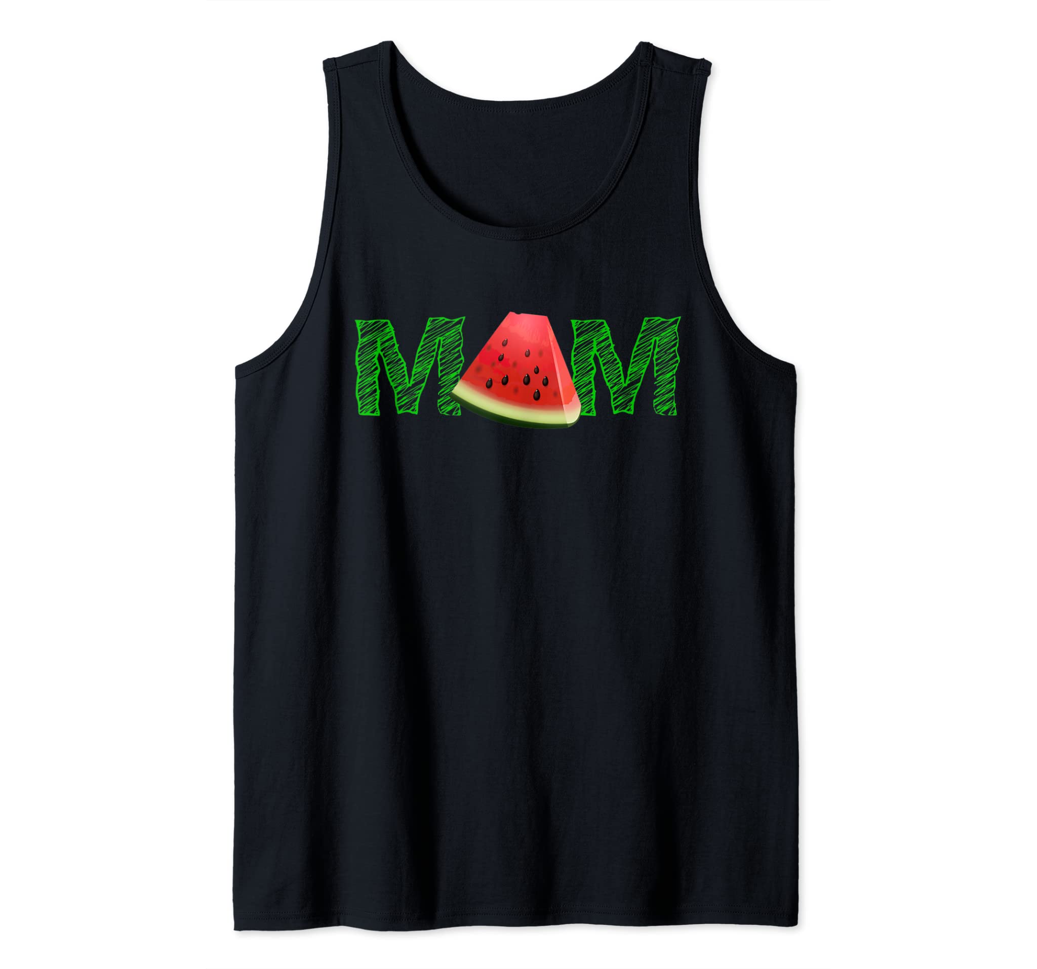 Mom Watermelon T-Shirt Tropical Summer Fruit Gift Tank Top