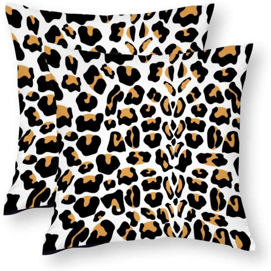 Throw Pillow Covers Leopard Pattern Sofa Pillow Case Decorative Cushion Cover