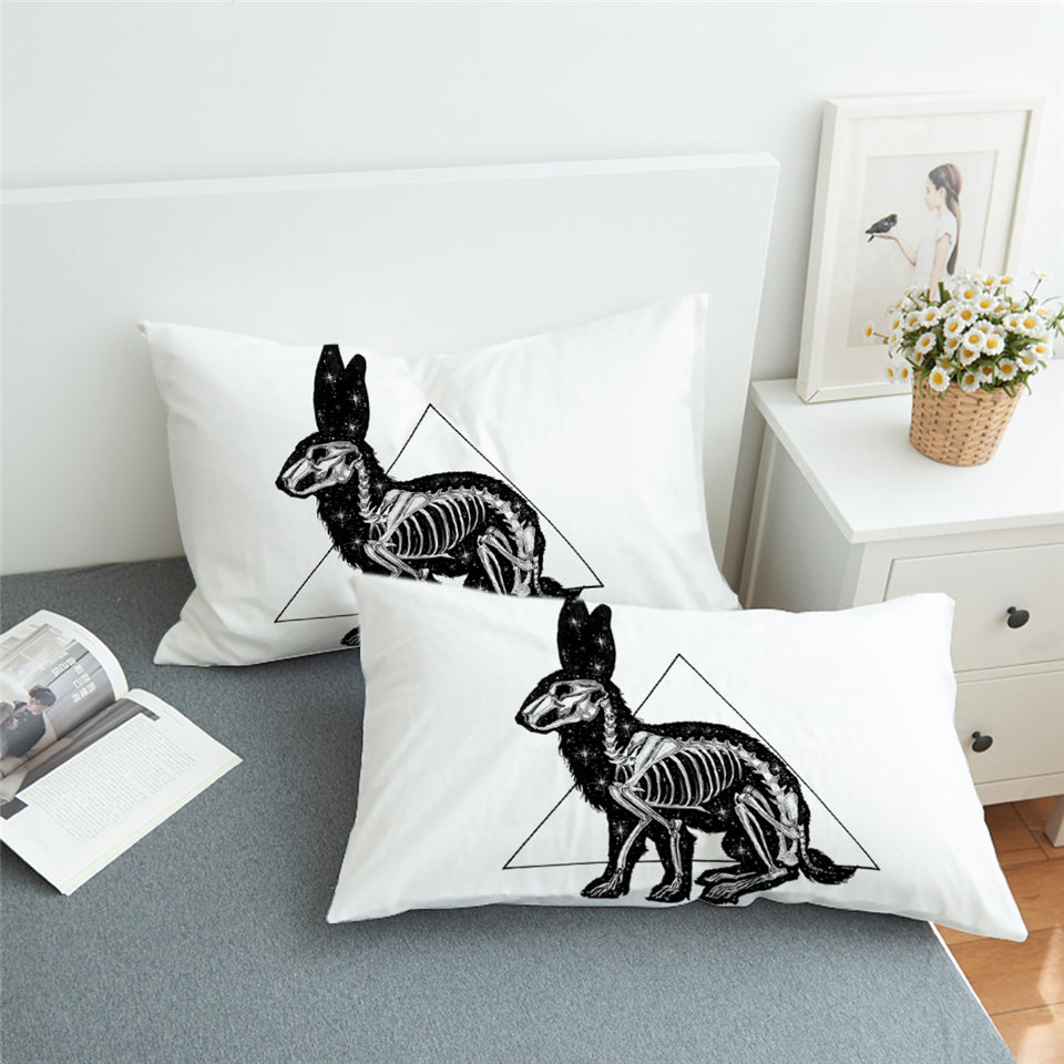 X-Rayed Rabbit Pillowcase