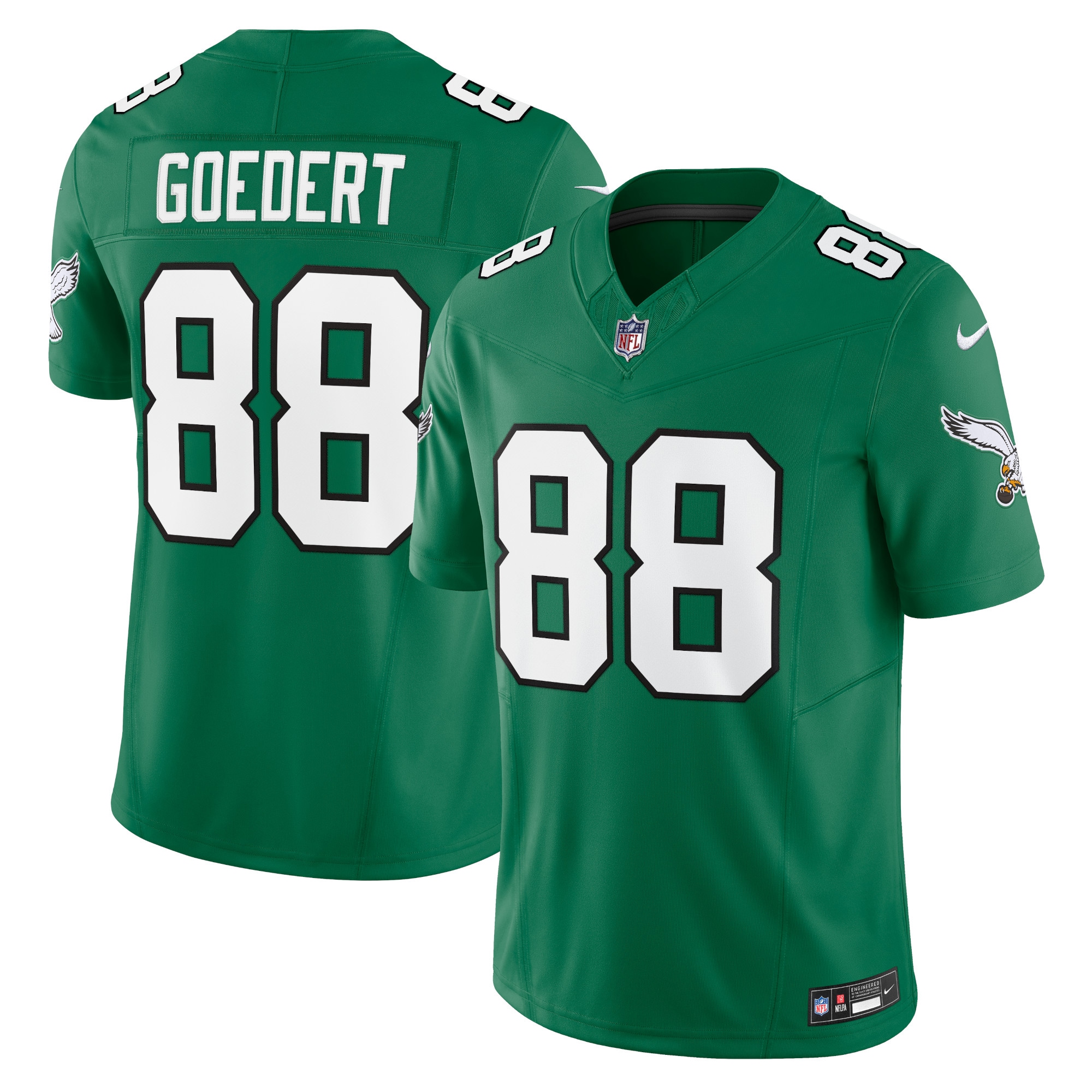 Men’s Philadelphia Eagles Dallas Goedert Kelly Green Vapor F.U.S.E. Limited Jersey