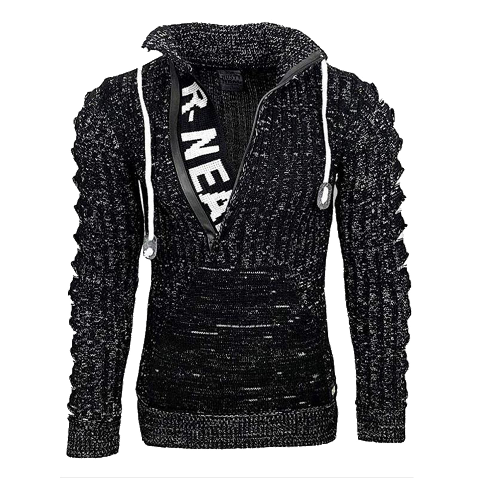 Autumn Winter Men’s Hooded Sweaters Men Slim Neck Sweater Long-sleeved Shirt Male Knitwear Mens Clothes alx