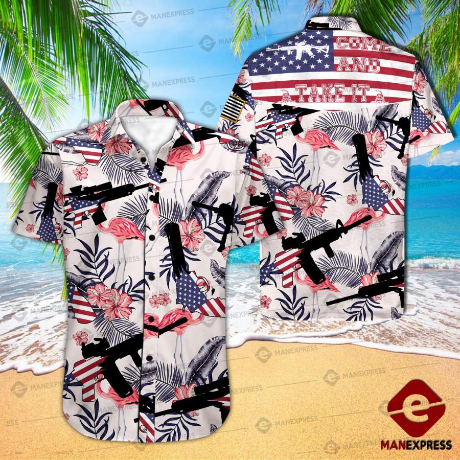 United Patriot Three Percenter Hawaiian Shirt Ha59252