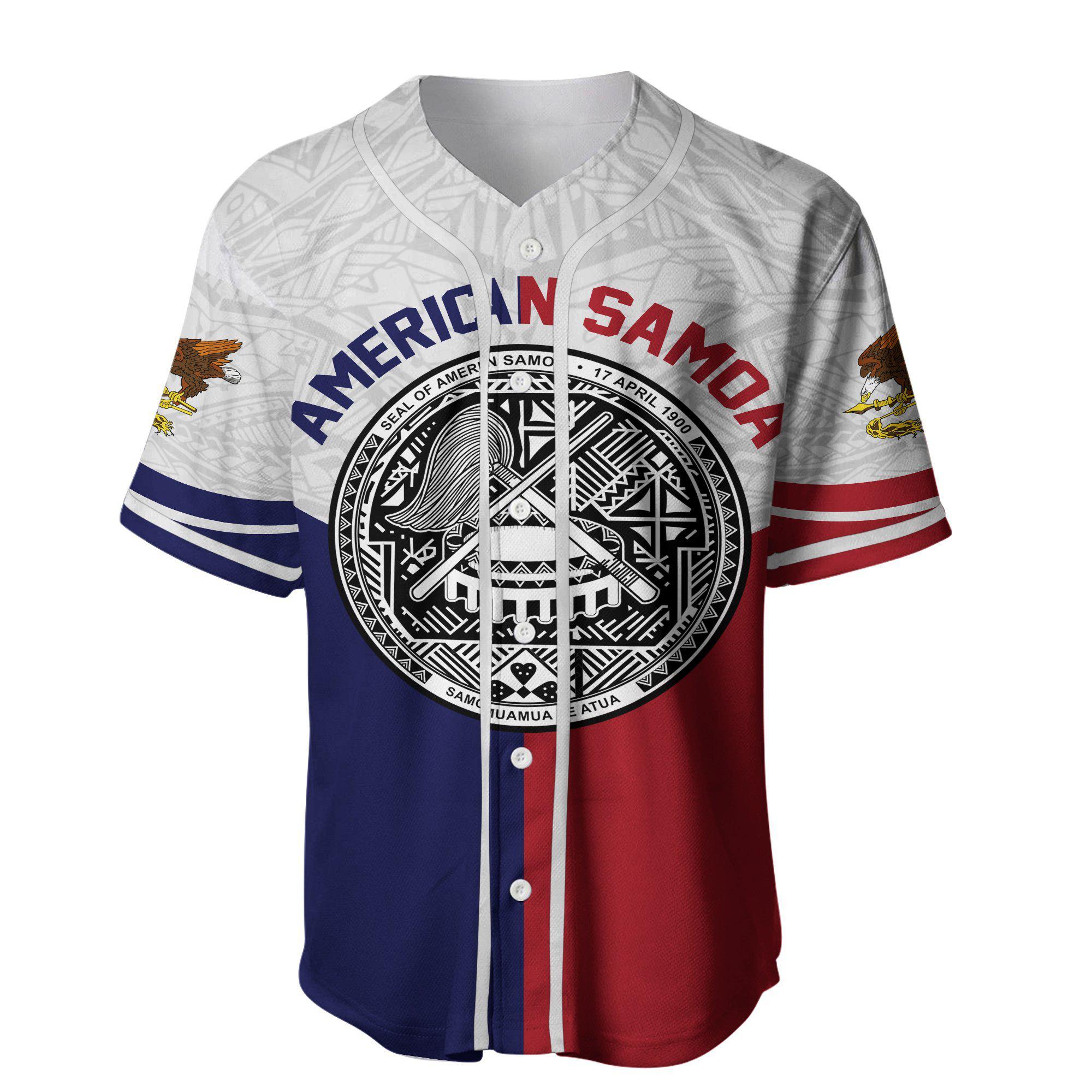 AMERICAN SAMOA FLAG SPORT HOODIE Baseball Jersey Shirt