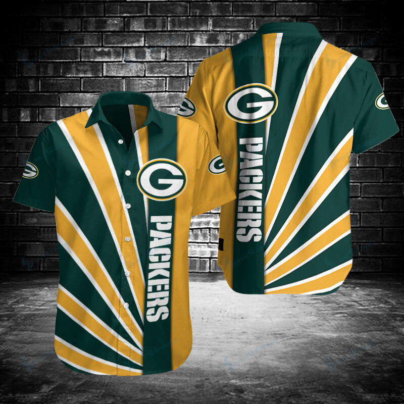 Green Bay Packers Button Shirt Bg793