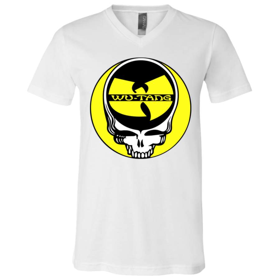 Steal Your Face Wu Tang Clan Band Skull V-Neck T-Shirt