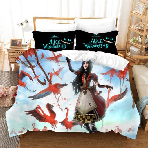 Alice In Wonderland 19 Duvet Cover Pillowcase Home Decor 3D Bedding Set