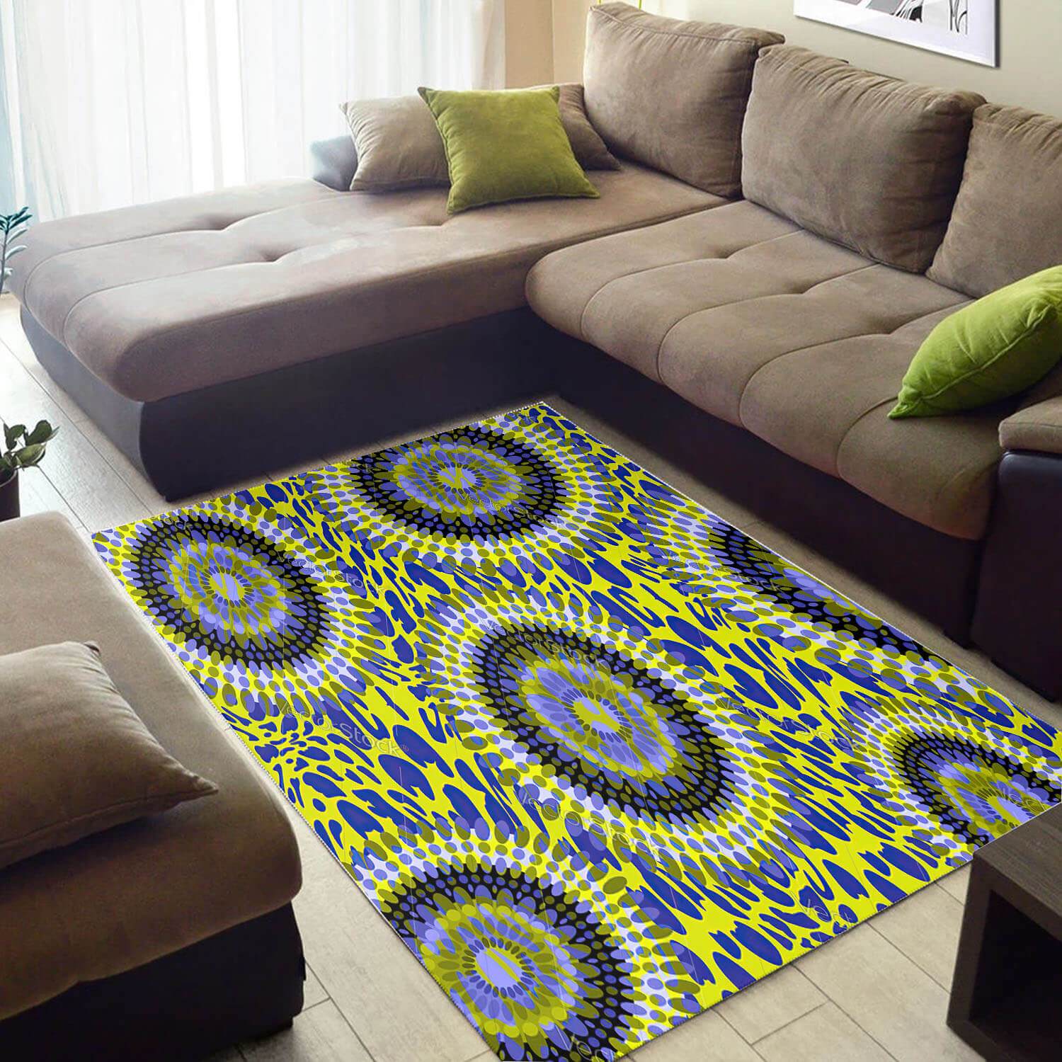 Cool African Area Rug Holiday Afrocentric Art African Themed Rugs African Living Room Decor WBG3198