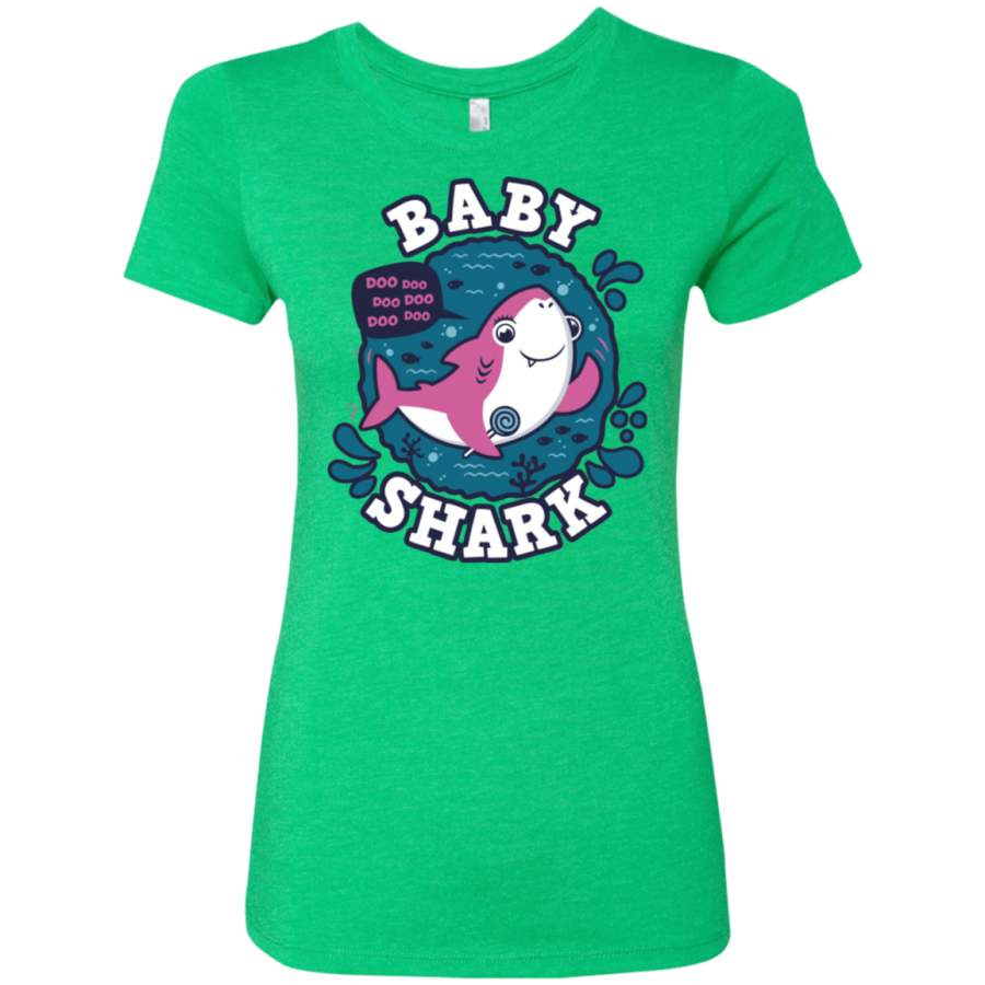 Shark Family trazo – Baby Girl Women’s Triblend T-Shirt