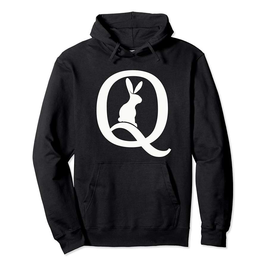 Qanon Follow The White Rabbit Hoodie Unisex 3D All Over Print