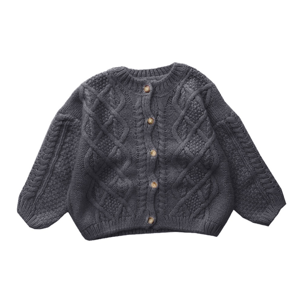 Autumn Cute Crochet Sweater 2-8 Years Winter Girls Crew Neck Knitted Cardigan Jacket Kids Girl Cardigan Sweater alx