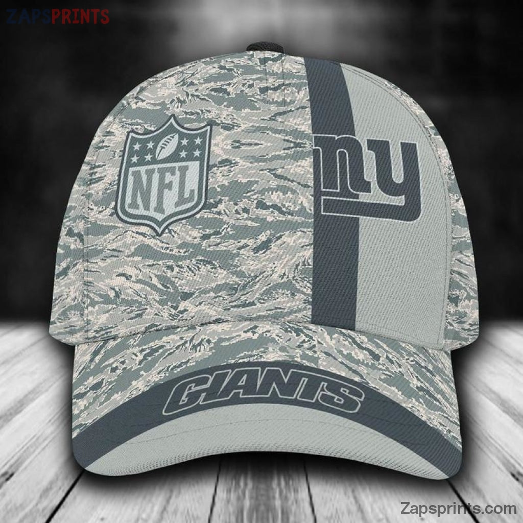 New York Giants Camo 3D Classic Cap Gift For Fan Football Lovers