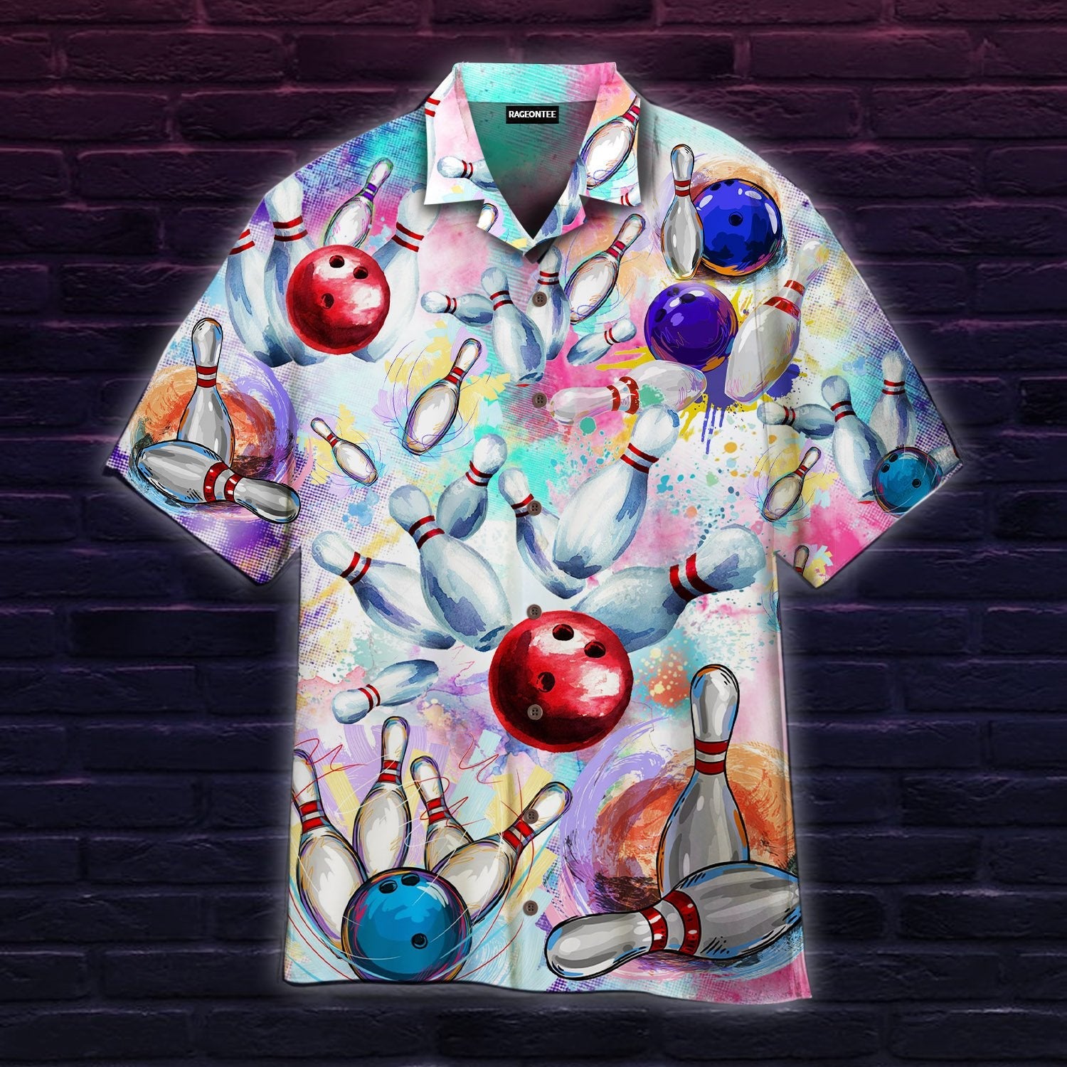 Colorful Bowling Game Hawaii Shirt For Men Women Adult Ha27006