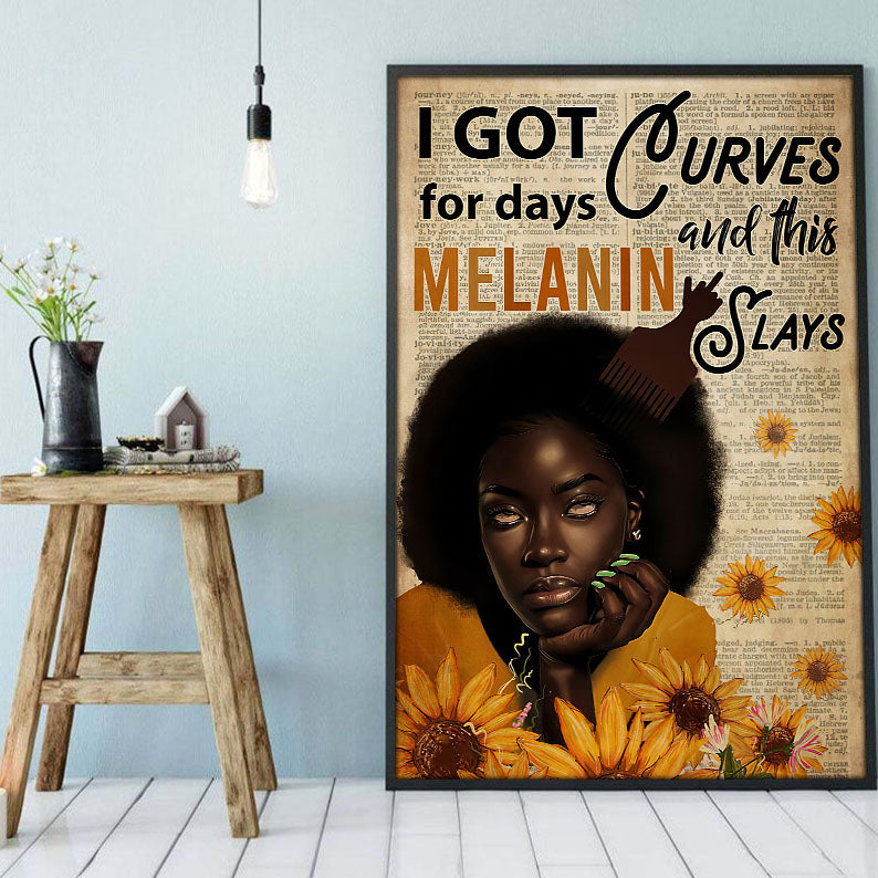 African Custom Canvas Unique Black Pride Poster Print Black Woman Illustration Afro Man Elegant Living Room Bedroom Bathroom Home Decoration