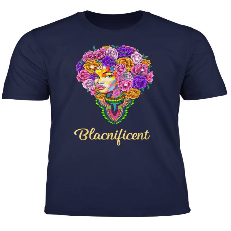 Dashiki Afro Hair African American Girl Woman T Shirt Gift