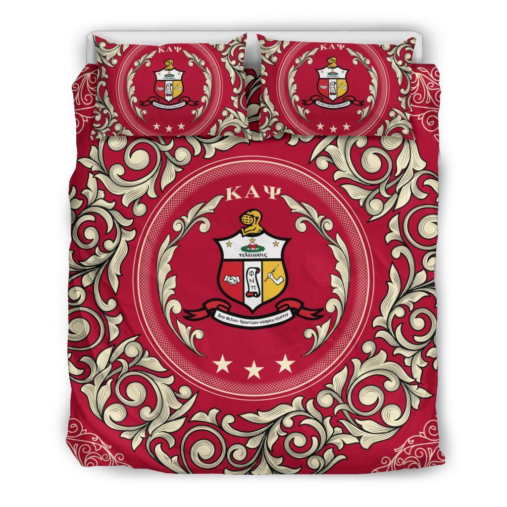 Greek Life Bedding Set –  Kappa Alpha Psi Fraternity Duvet Cover & Pillow Cases