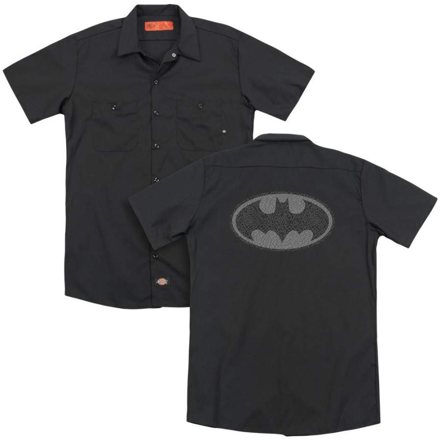 Batman – Elephant Signal(Back Print) Adult Work Shirt