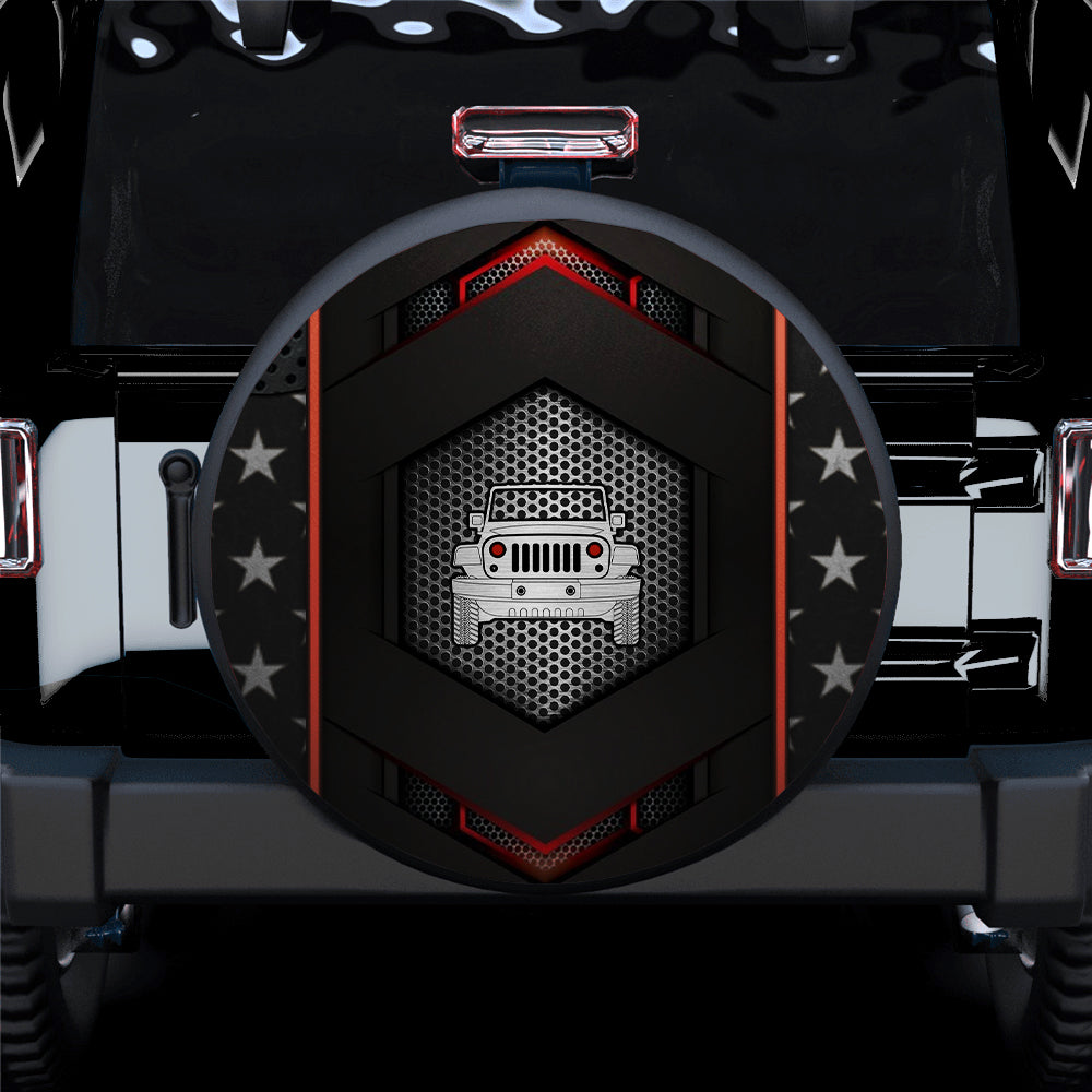 Iron Jeep Star Style Premium Car Spare Tire Covers Gift For Campers