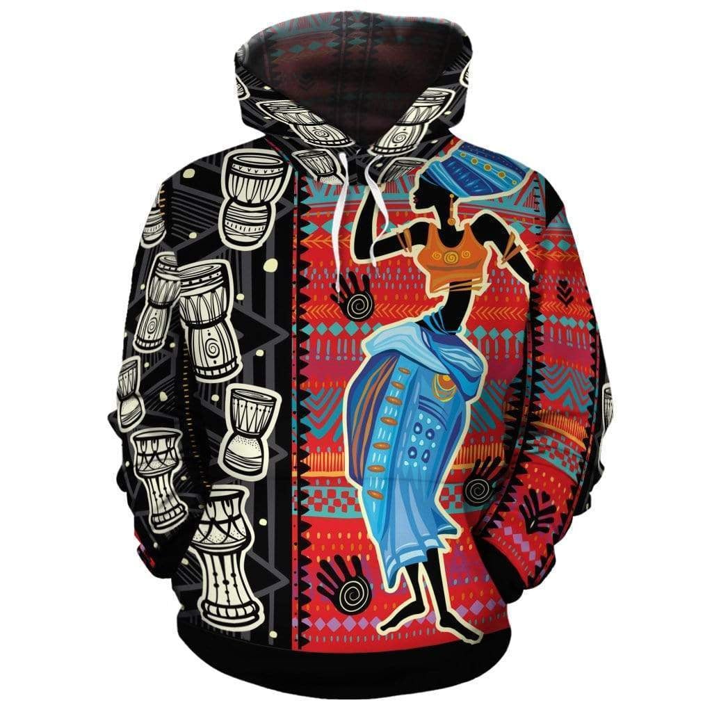 Wonderprint Hoodie – African Dancers 2 Pullover