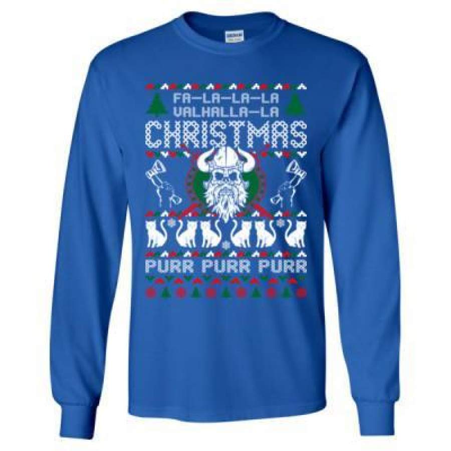 AGR Fullalla Valhalla Ugly Sweater Christmas – Long Sleeve T-Shirt