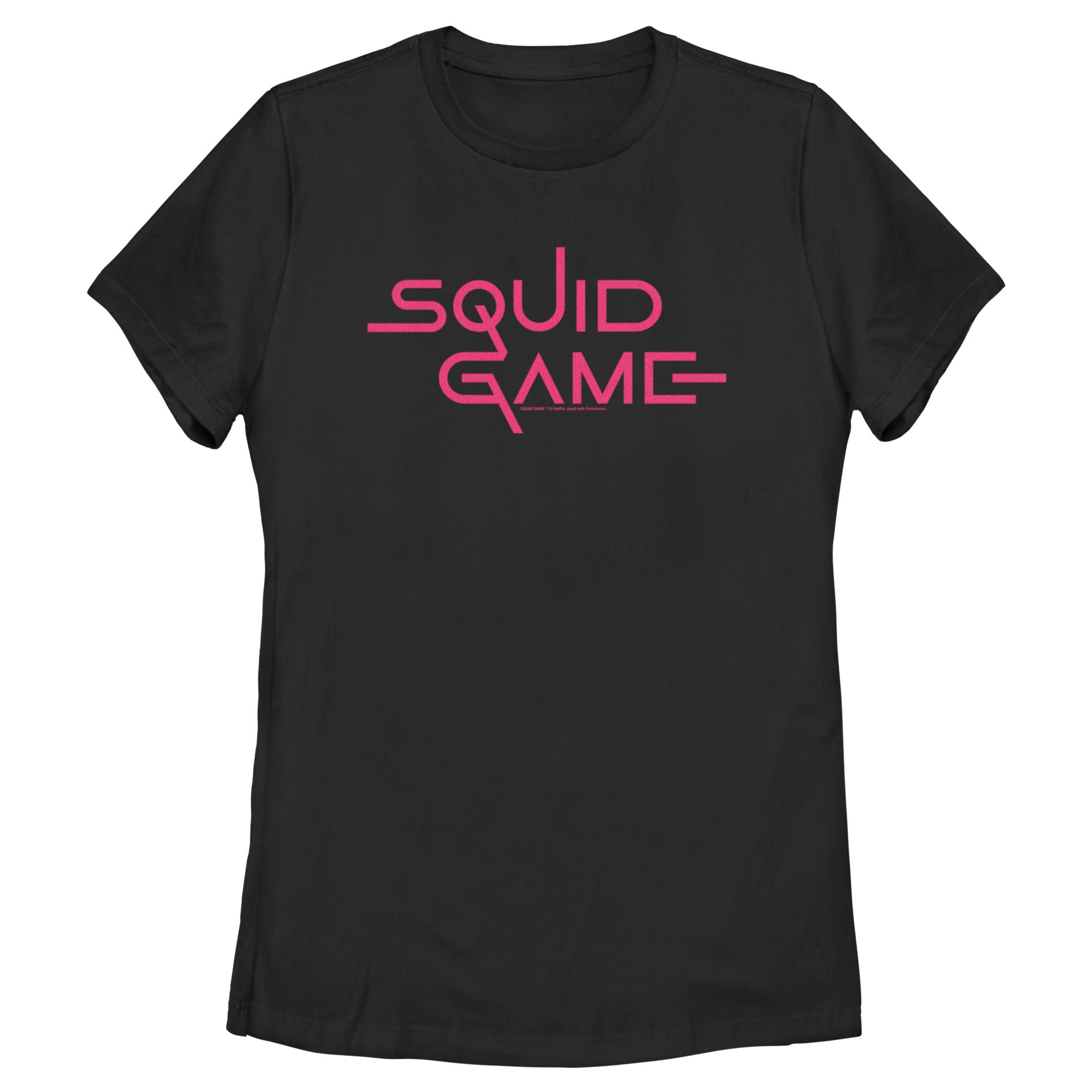 Squid Game Women’S Logo Pink  T-Shirt