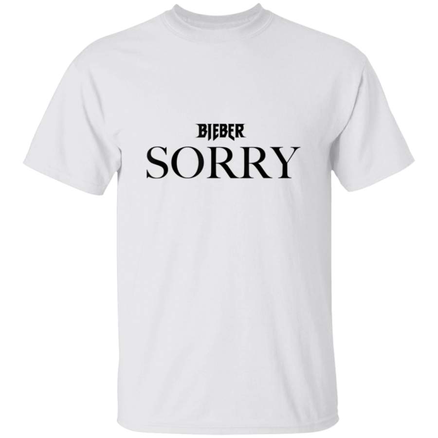 Mens Justin Bieber Sorry Logo TShirt