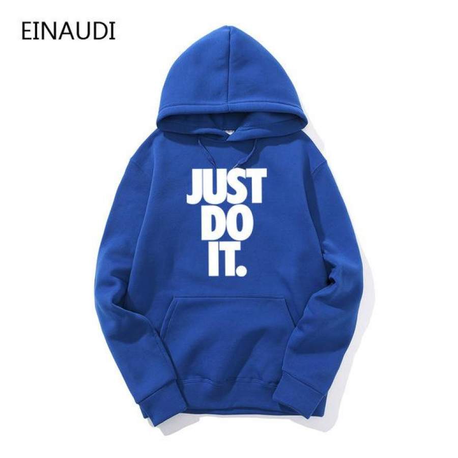 Autumn winter New brand JUST DO IT Hoodies men Casual Hoodies Sweatshirt Sportswear Male Fleece Hooded Jacket