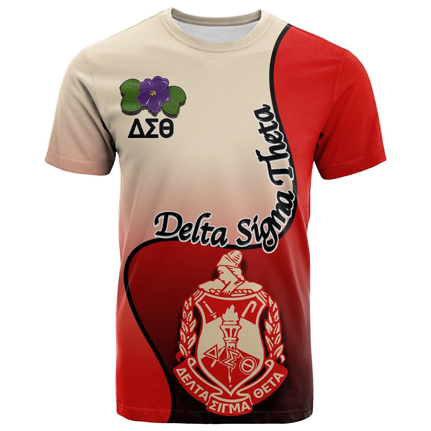 Delta Sigma Theta With African Violet T Shirt – Lt20